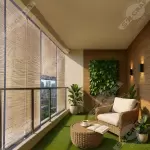 Grey Bamboo Chick Blind – Stylish & Durable Window Covering
