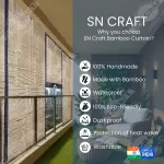 Navy blue Bamboo Chick Blind – Stylish & Durable Window Covering