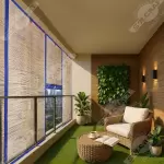 Royal Blue Bamboo Chick Blind – Stylish & Durable Window Covering